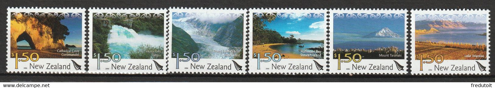 NOUVELLE ZELANDE - N°2242/7 ** (2006) Tourisme - Unused Stamps