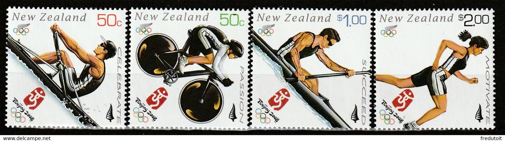 NOUVELLE ZELANDE - N°2411/4 ** (2008) J.O D'été à Pékin - Unused Stamps
