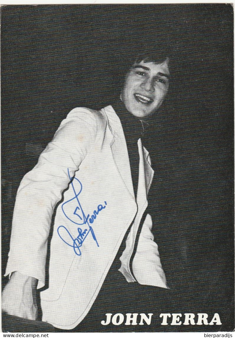 JOHN TERRA   - WAS  INGEKLEEFT - Autographes