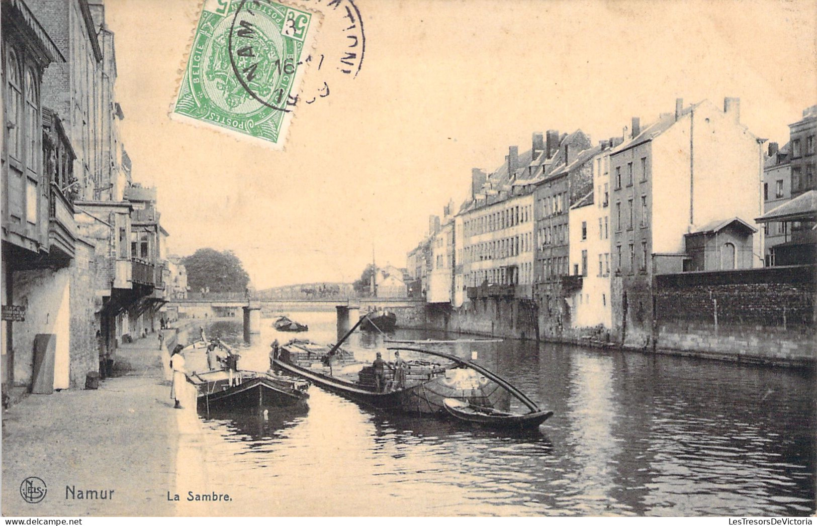 BELGIQUE - Namur La Sambre - Bateaux - Animé- Carte Postale Ancienne - Namur