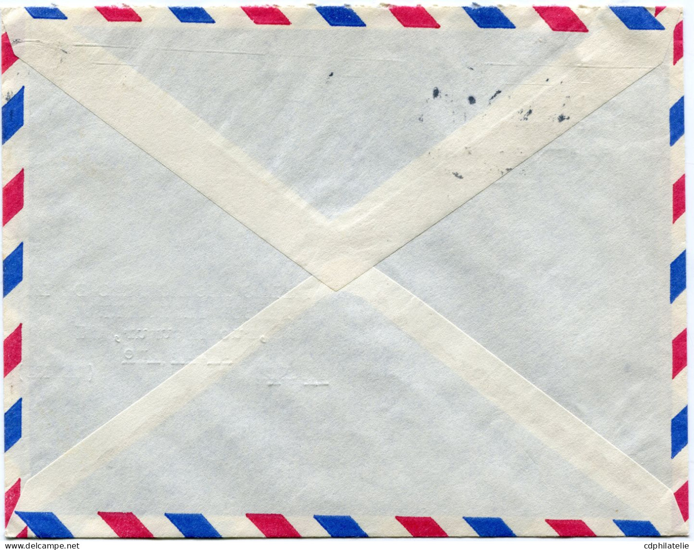 POLYNESIE FRANCAISE LETTRE PAR AVION DEPART PAPEETE 18-4-1960 POUR LA FRANCE - Storia Postale