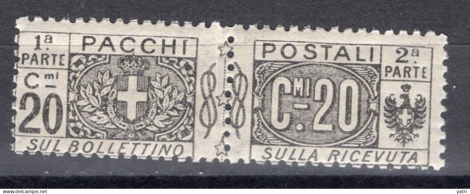 Regno D'Italia (1914) - Pacchi Postali - 20 Cent. ** - Postal Parcels