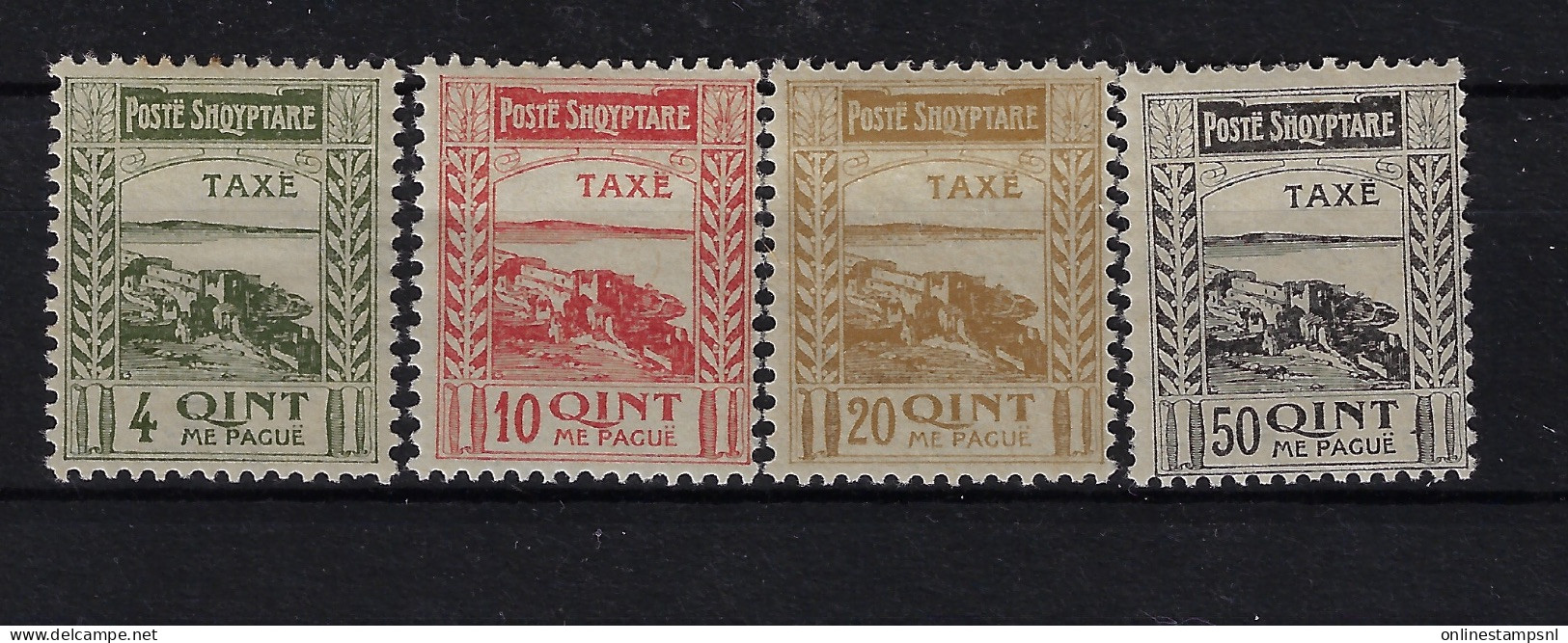 Albania Nr Porto 1920 Mi 14 PA - 17PA  , MH/*, Mit Falz, Avec Charnière - Albanie