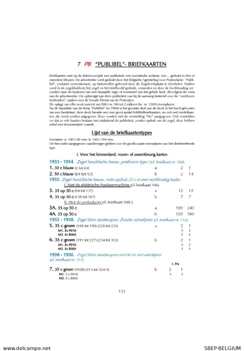 Nieuwe Catalogus 2024:  " De Postwaardestukken van België "