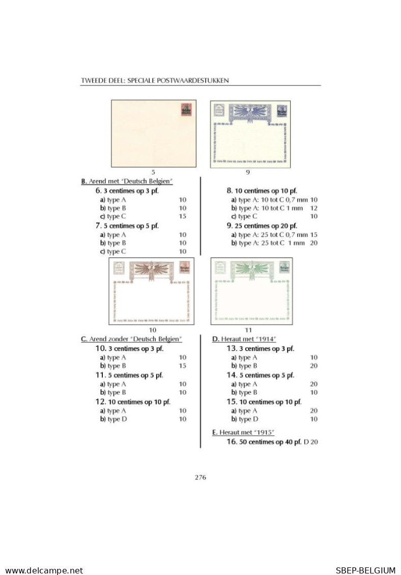 Catalogus 2020:  " De Postwaardestukken van België "