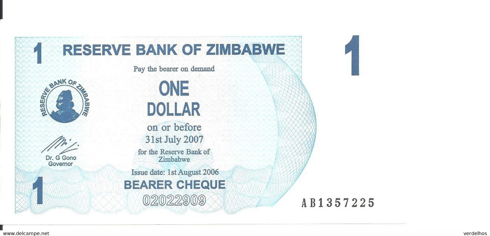 ZIMBABWE 1 DOLLAR 2006 UNC P 37 - Zimbabwe