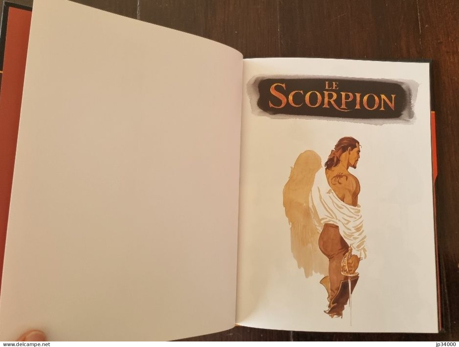 Le Scorpion (Marini) Tome 1 (La Marque Du Diable) - EO 2000 + 8 Pages De Croquis - Scorpion, Le