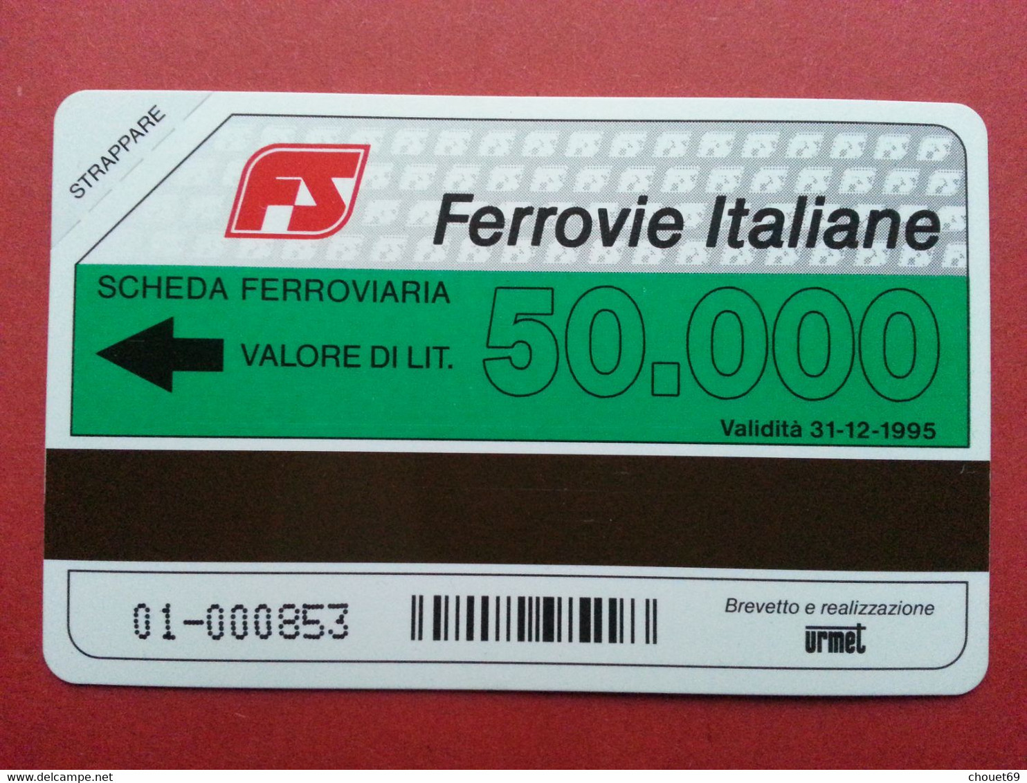 FS Ferrovie Italiane Scheda Ferroviaria In Train 50000 Urmet NEUVE MINT Ferrovie (D0415 - Pubbliche Speciali O Commemorative