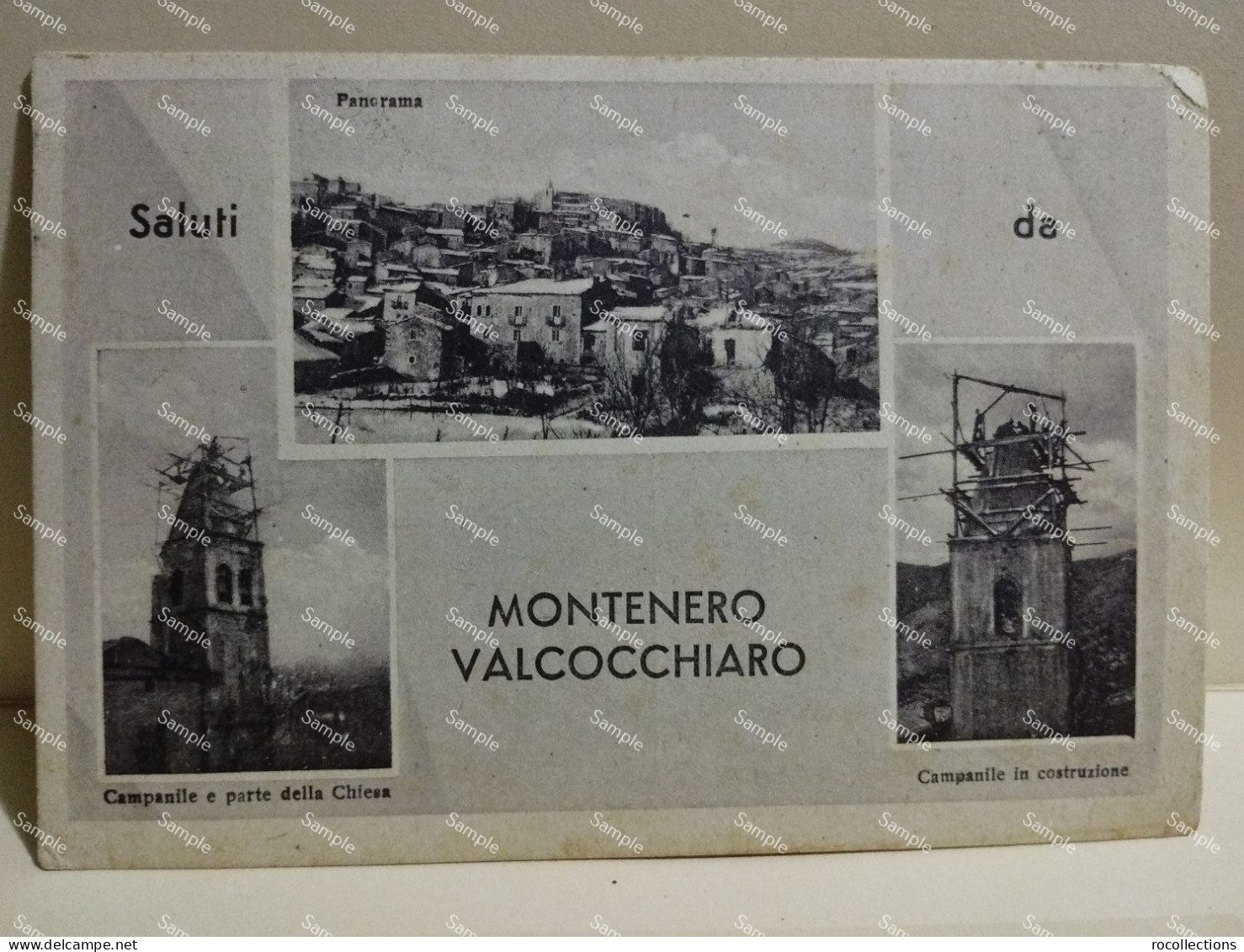 Italia Panorama SALUTI Da MONTENERO VALCOCCHIARO Val Cocchiara (Isernia) 1950.  FG - Isernia