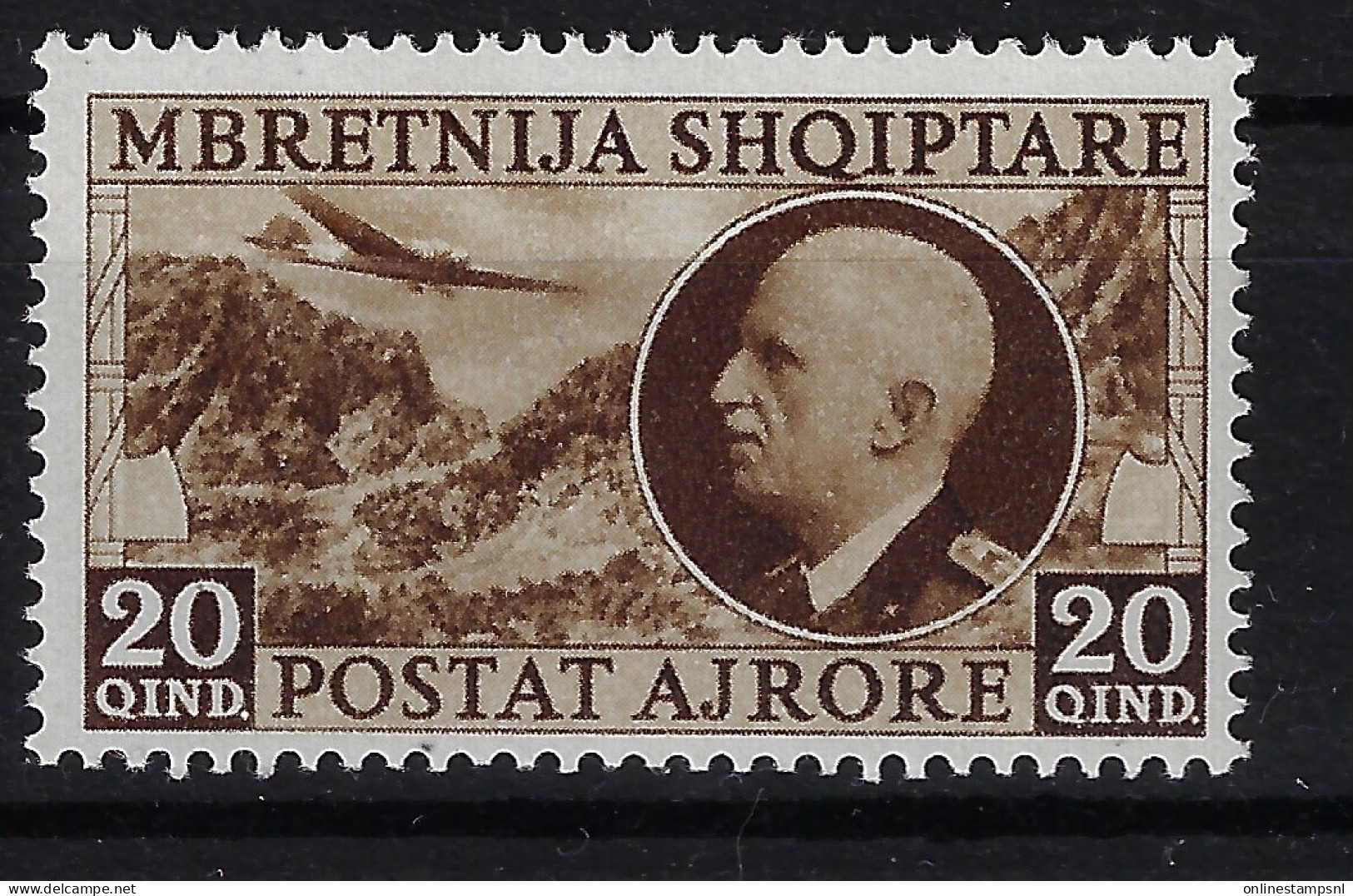 Albania Mi 312   1939 Airmail   MNH/** Sans Charniere. Postfrisch - Albanie