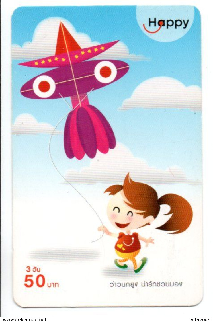 Cerf Volant Kit Carte Prépayée Thaïlande  Card ( S 985) - Tailandia