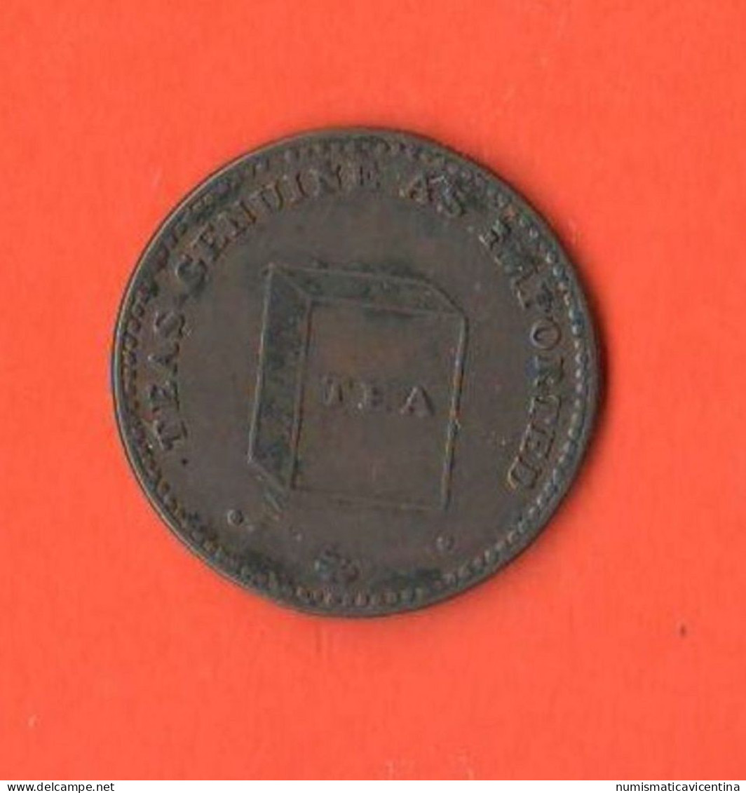 UK One Farthing Advertising Token Jeton Gettone Grasshopper Tea Warehouse 21 London Road Copper Cricket Token - Autres & Non Classés