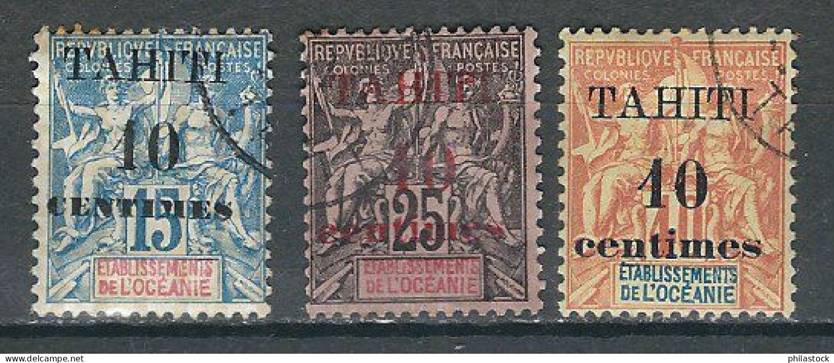 TAHITI N° 31 à 33 Obl. - Used Stamps