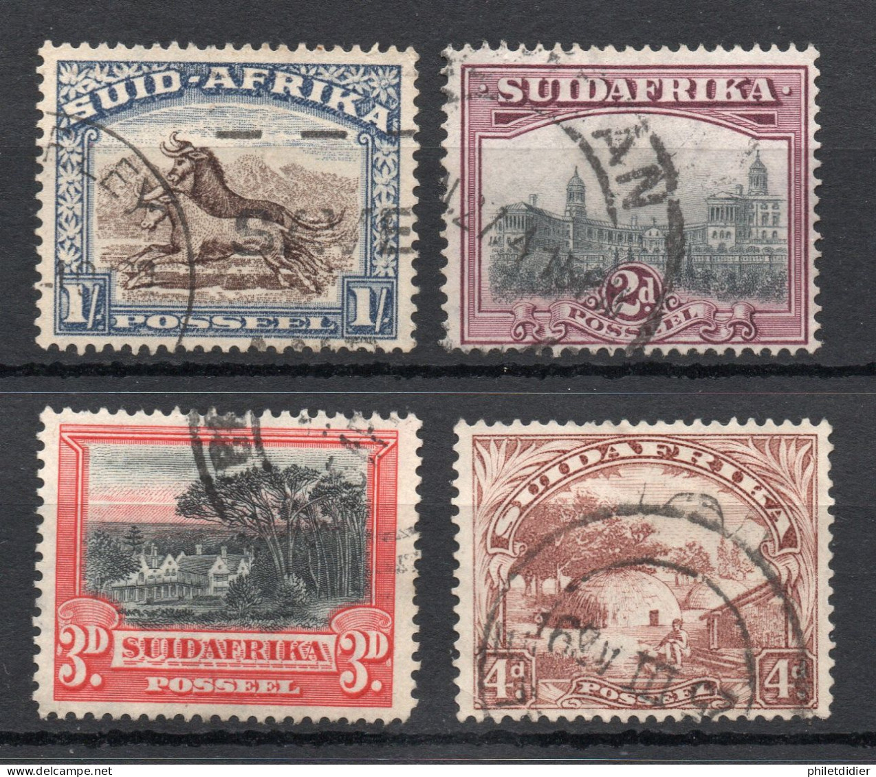 LOT YT 31 à 34 OBLITERES COTE 5 € - Used Stamps