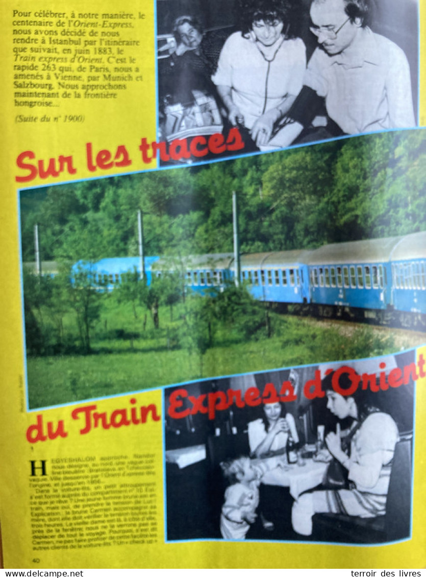 Vie Du Rail 1983 1901 ORIENT EXPRESS BOURGANEUF VOLVIC GRAY LE TREPORT LES EYZIE - Treni