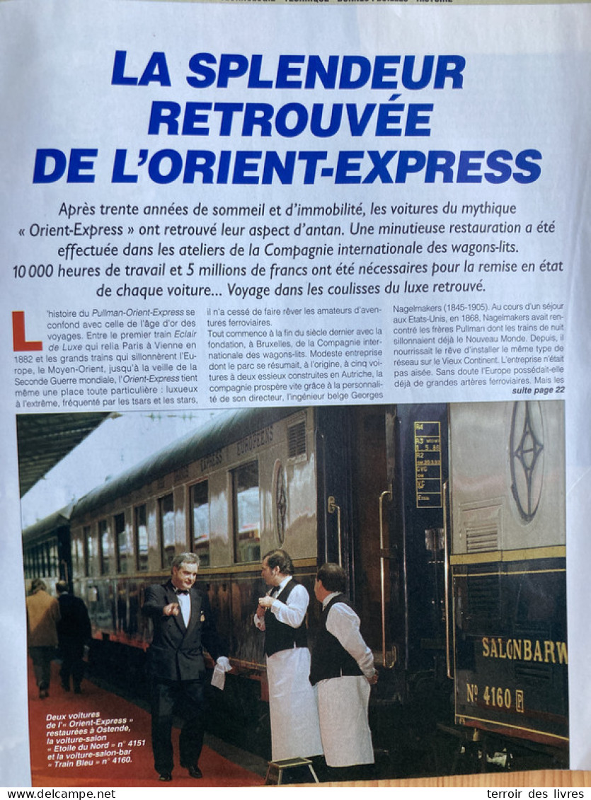 Vie Du Rail 1994 2473 GRANVILLE VILLEDIEU POELES ORIENT EXPRESS TRAIN BLEU CIWL - Trains