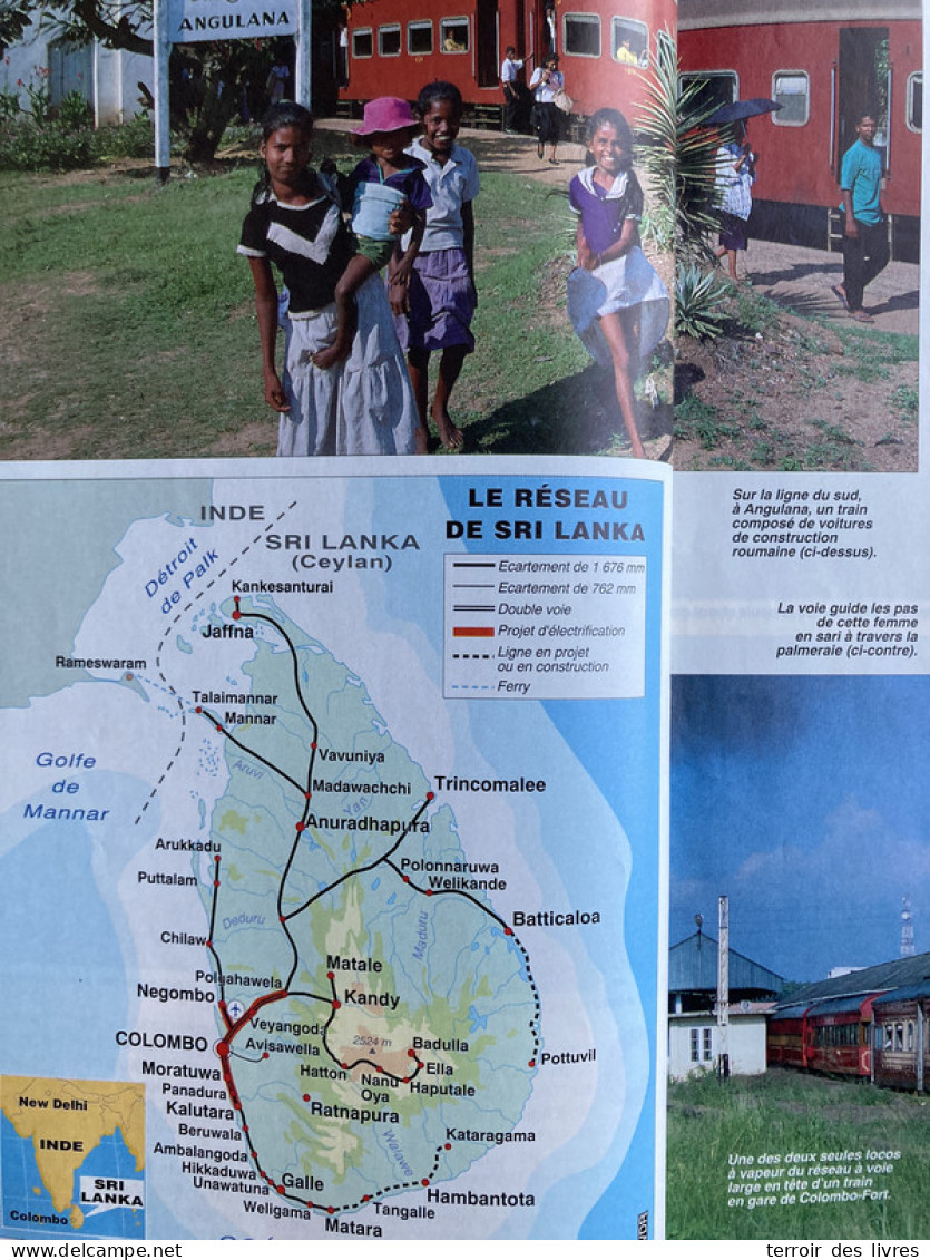 Vie Du Rail 1994 2450 LIPTON SRI LANKA RAILWAYS CEYLAN COLOMBO ANGULANA HIKKADUW - Trains