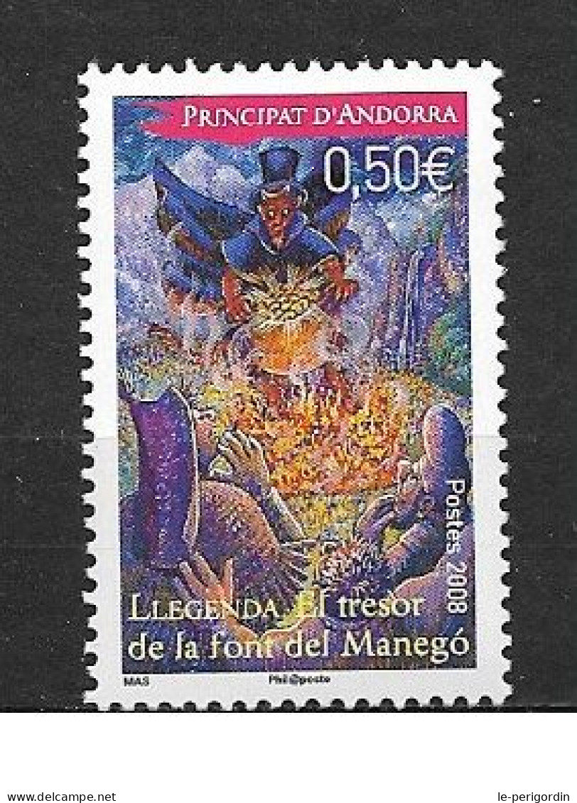 ANDORRE FR ,  No 652 , NEUF , ** , SANS CHARNIERE, TTB . - Unused Stamps