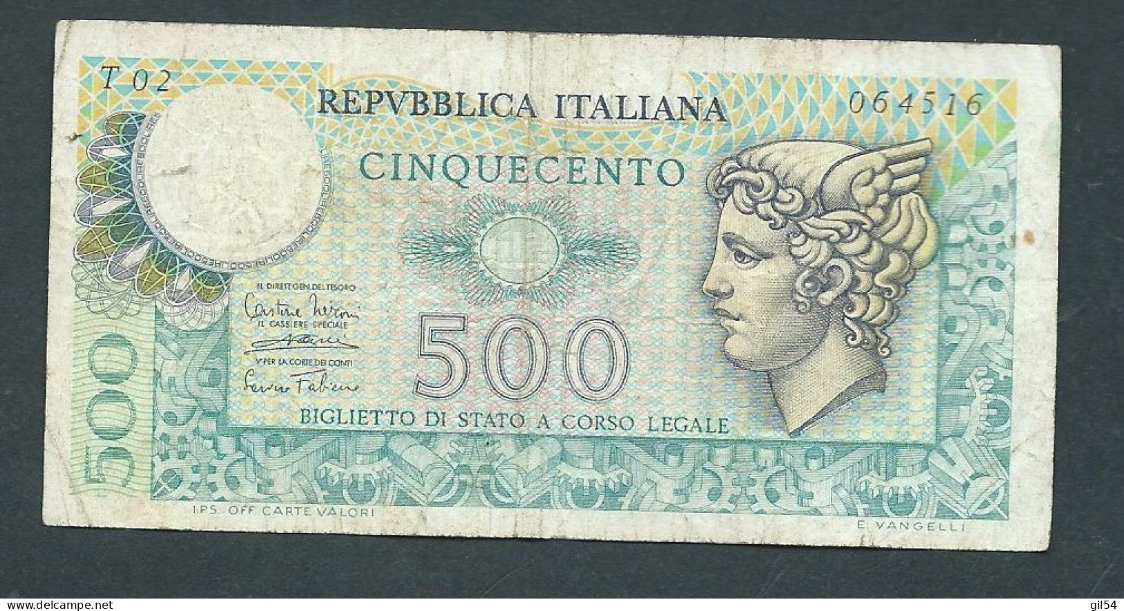 ITALIE 500 LIRE 1974 -   Laura 13812 - 500 Lire