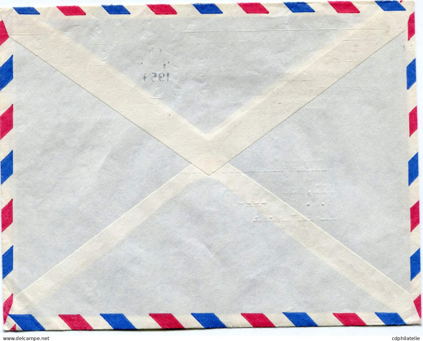 POLYNESIE FRANCAISE LETTRE PAR AVION DEPART PAPEETE 5-2-1959 POUR LA FRANCE - Lettres & Documents