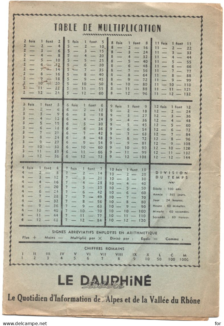 Protège Cahier : Offert Par LE DAUPHINE LIBERE : Adieu - Cruche De Lait Cassée - Basse Cour - Book Covers