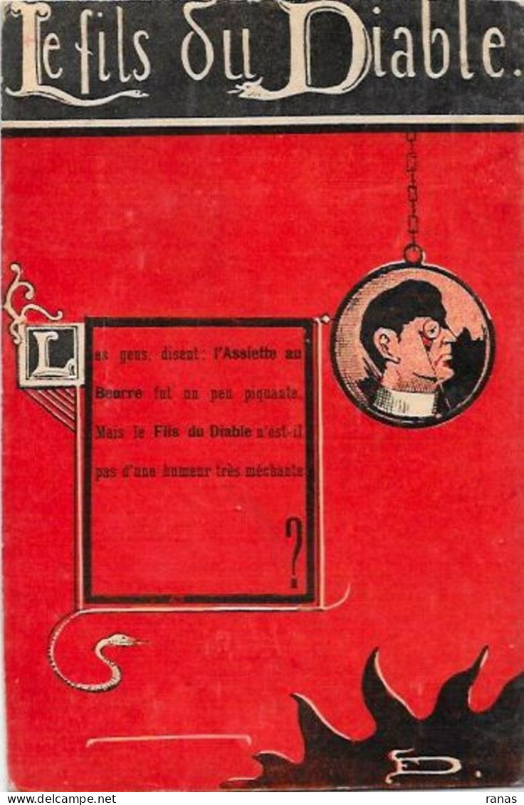 CPA Diable Krampus Non Circulé Satan Devil Dos Non Séparé - Fairy Tales, Popular Stories & Legends