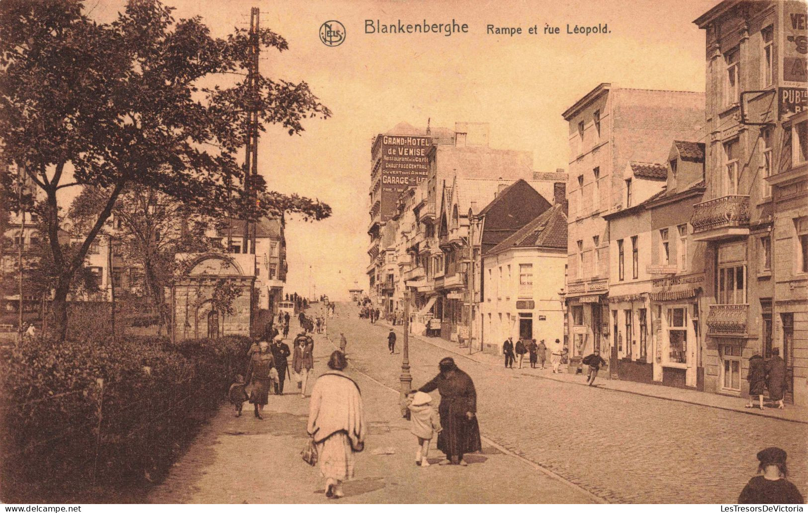 BELGIQUE - Blankenberge - Rampe Et Rue Léopold - Carte Postale Ancienne - Blankenberge