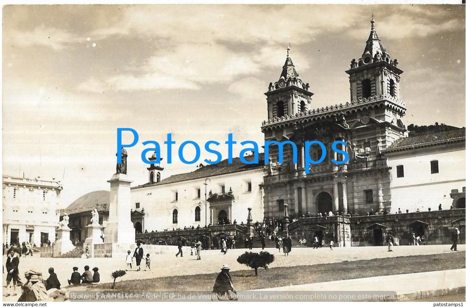 221884 EQUATOR QUITO CHURCH SAN FRANCISCO POSTAL POSTCARD - Equateur