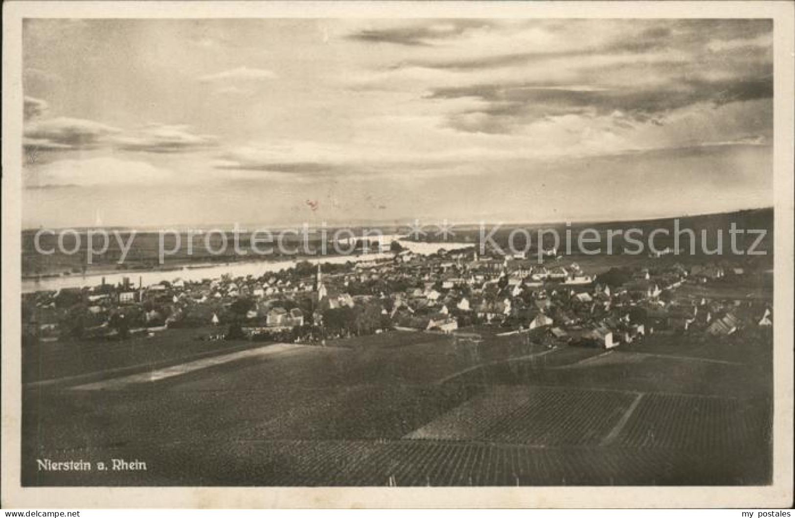 41588150 Nierstein Rhein Panorama Nierstein - Nierstein