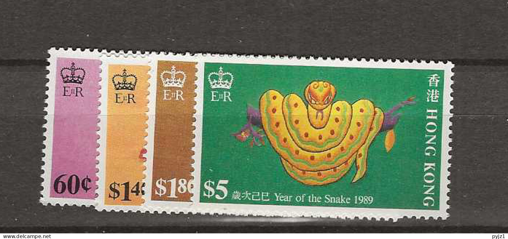 1989 MNH Hong Kong, Mi 555-58 Postfris** - Ungebraucht