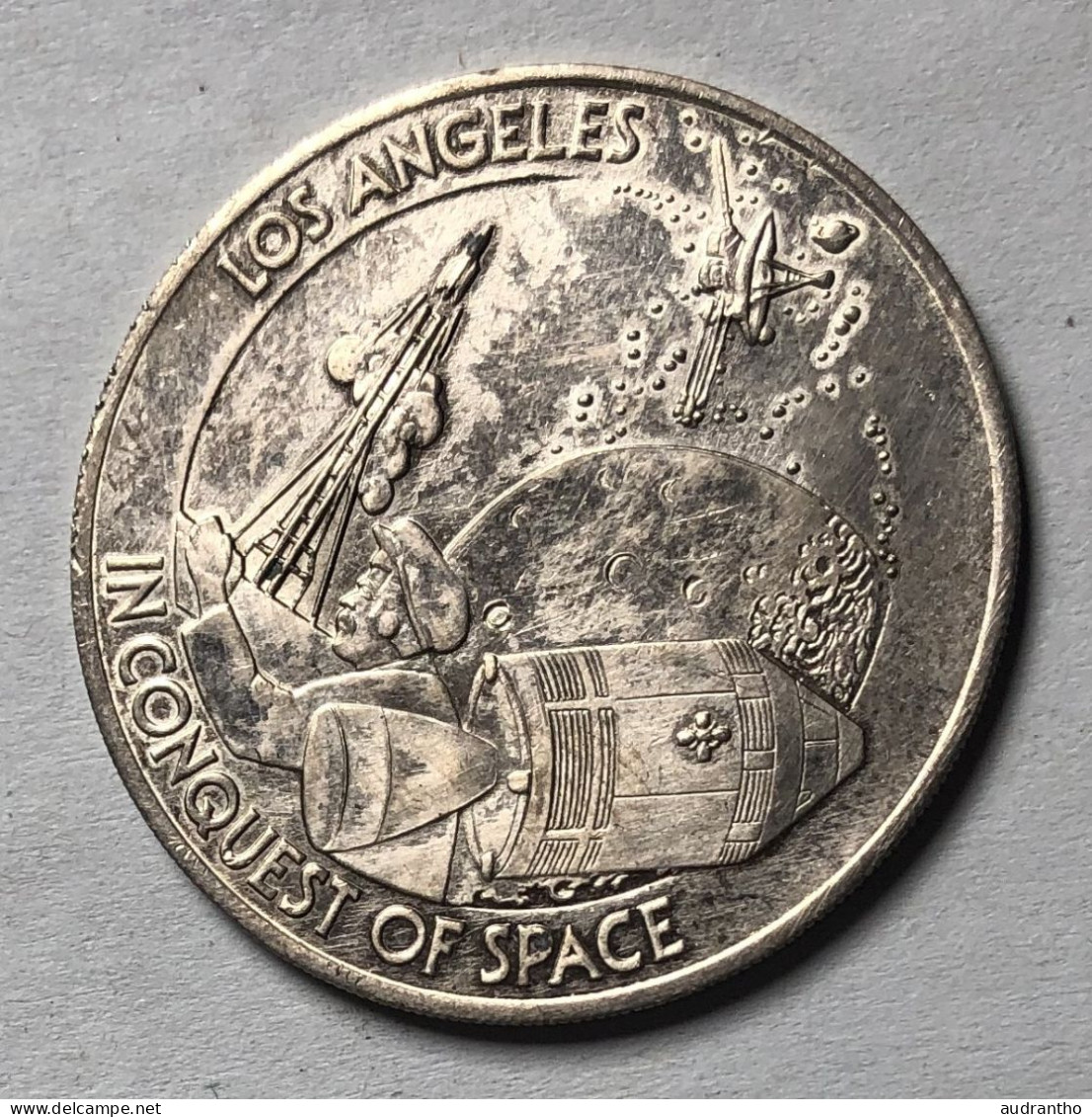 Jeton Token Etats-Unis - Los Angeles Bicentennial - Birthday Dollar - Conquest Of Space - - Autres & Non Classés