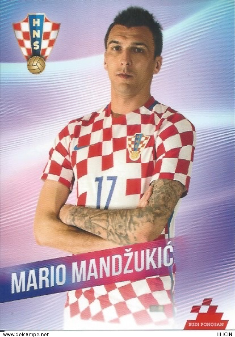 Trading Cards KK000453 - Football Soccer Hrvatska Croatia 10.5cm X 13cm: MARIO MANDZUKIC - Trading Cards