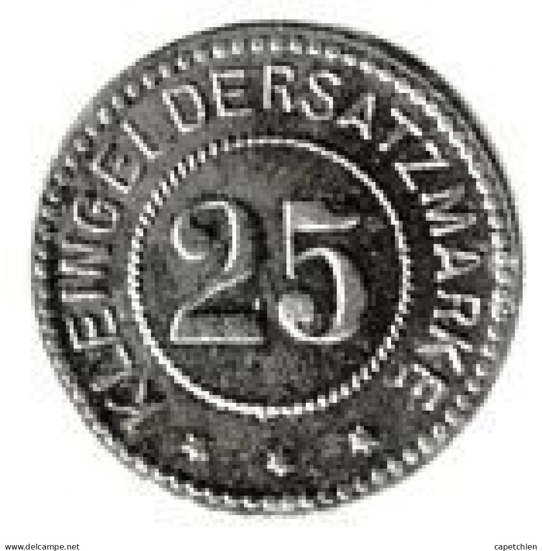 ALLEMAGNE / NOTGELD / MAGISTRAT DES STADT BELGERN / 2 5 PFENNIG / 1917 / FER / 23.2 Mm  / 3.38 G / ETAT SUP / RARE - Noodgeld