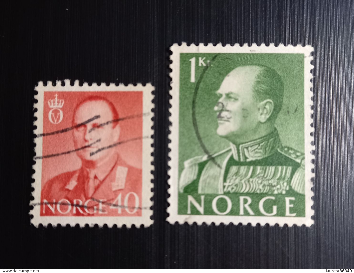 Norvège 1958 -1959 King Olav V   Modèle: Johs. Haukland - Gebraucht