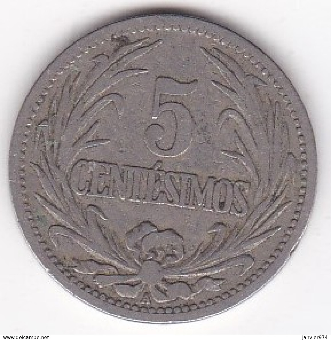 Uruguay 5 Centesimos 1901 A , En Copper Nickel , KM# 21 - Uruguay