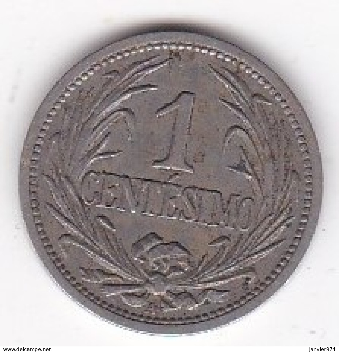 Uruguay 1 Centesimo 1901 A , En Copper Nickel , KM# 19 - Uruguay