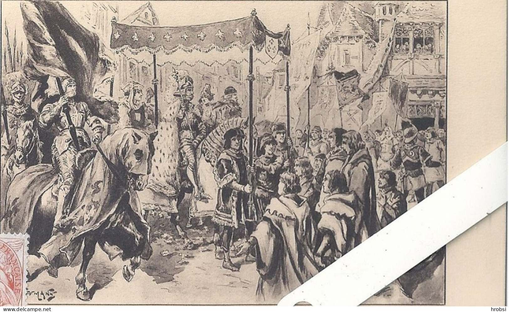 Illustrateur Kauffmann,  Entrée De Charles VII à Rouen , Edition Millénaire, Edition Gallier Rouen - Kauffmann, Paul