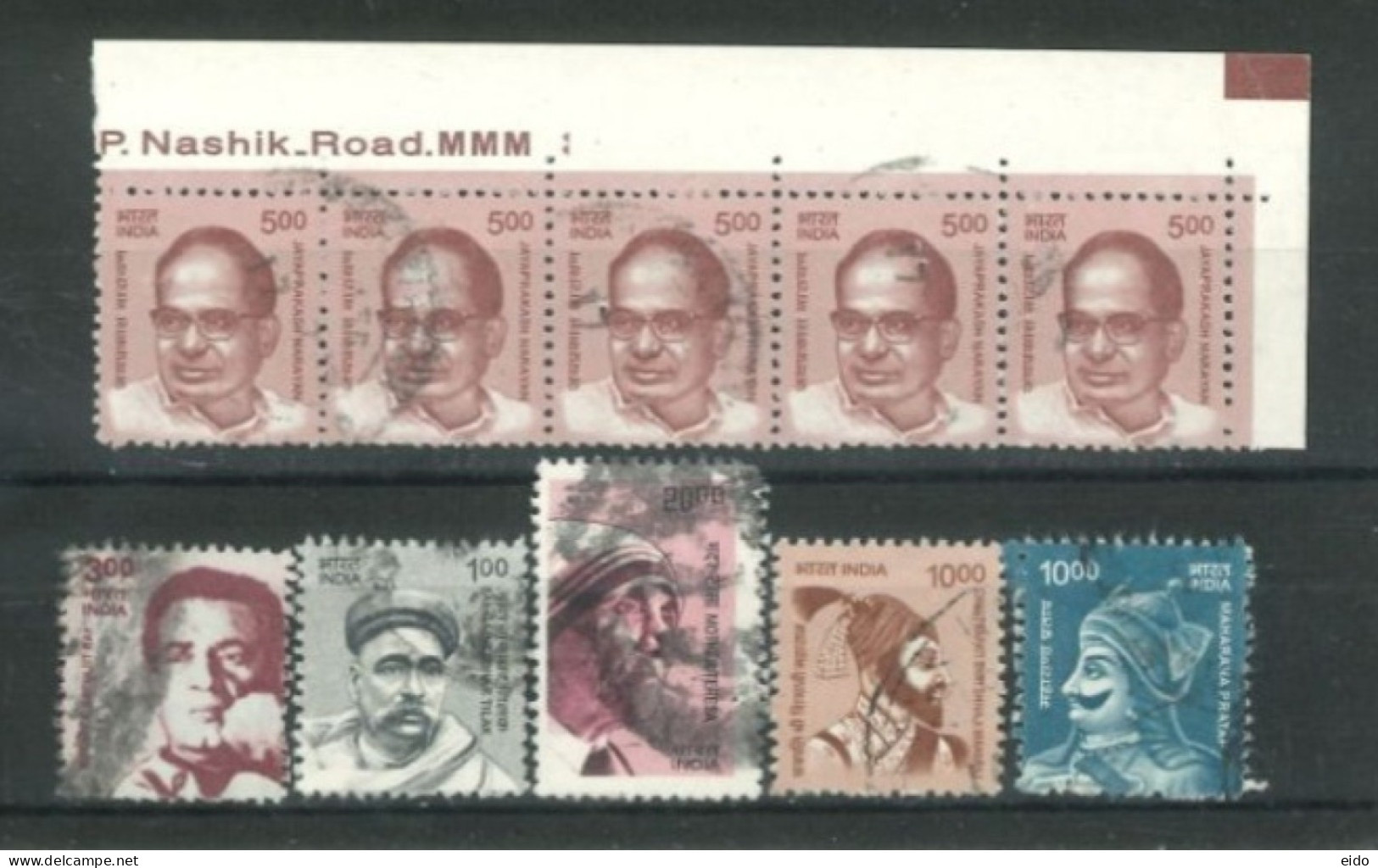 INDIA  - SELECTION OF INDIAN DEFINITIVE STAMPS, USED. - Usati