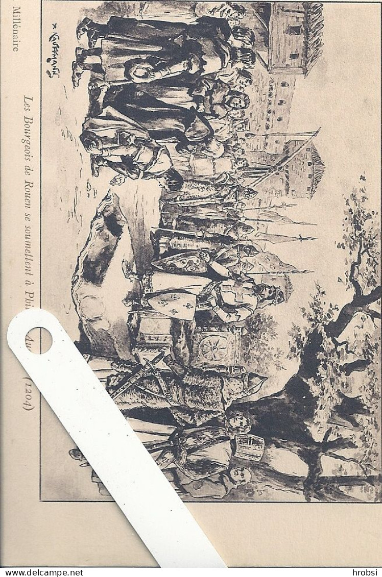 Illustrateur Kauffmann,  Bourgeois De Rouen , Edition Millénaire, Edition Gallier Rouen - Kauffmann, Paul