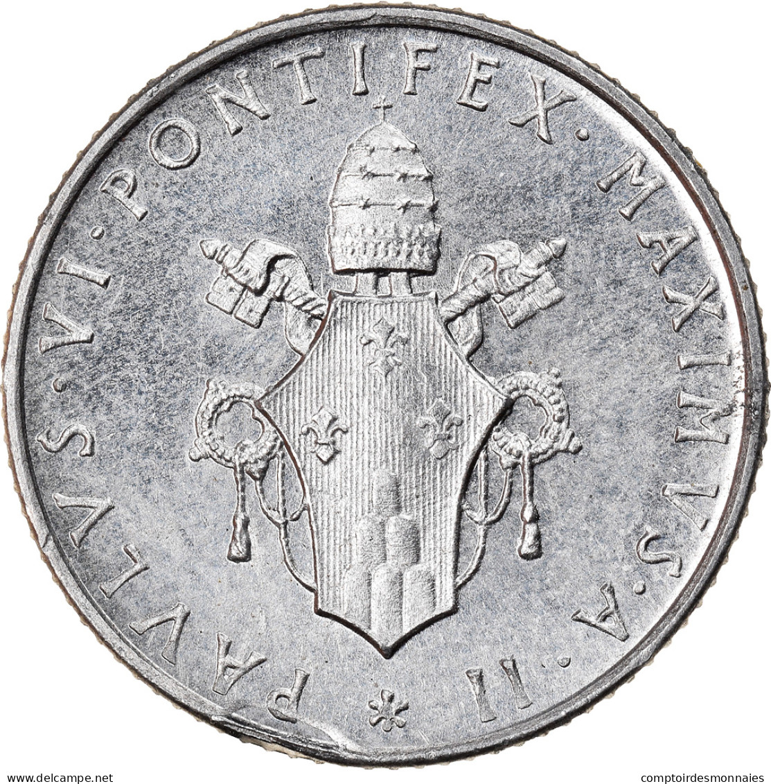 Monnaie, Cité Du Vatican, Paul VI, 2 Lire, 1964, SPL, Aluminium, KM:77.2 - Vatican