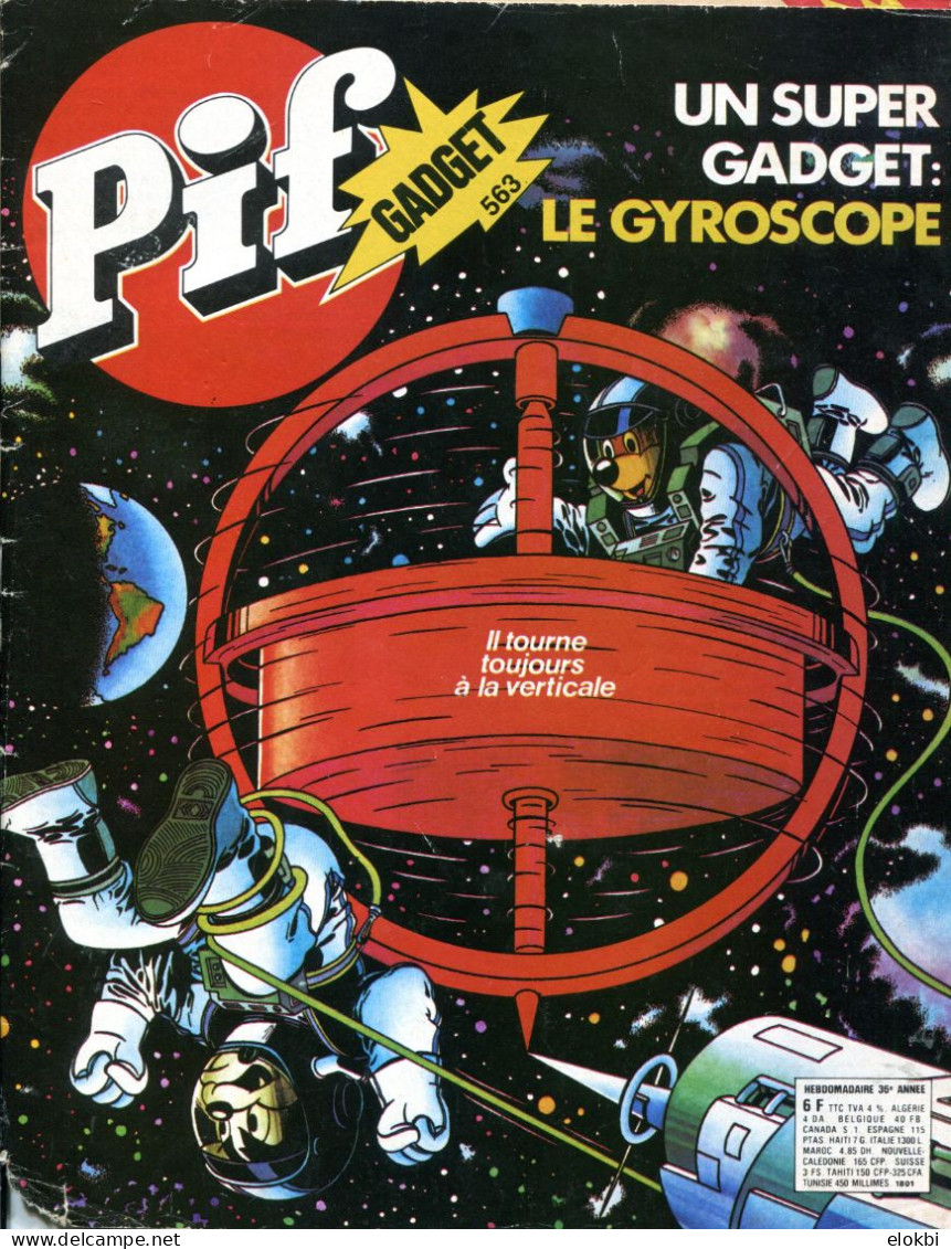 Pif Gadget N°563 De Janvier 1980 - Loup-Noir "La Vallée Heureuse" - Les Robinsons De La Terre "Les évadés De Thula" - - Pif Gadget