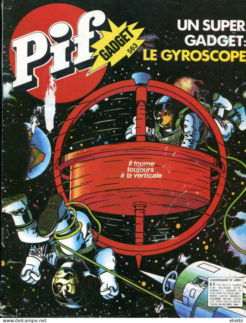 Pif Gadget N°563 De Janvier 1980 - Loup-Noir "La Vallée Heureuse" - Les Robinsons De La Terre "Les évadés De Thula" - - Pif Gadget