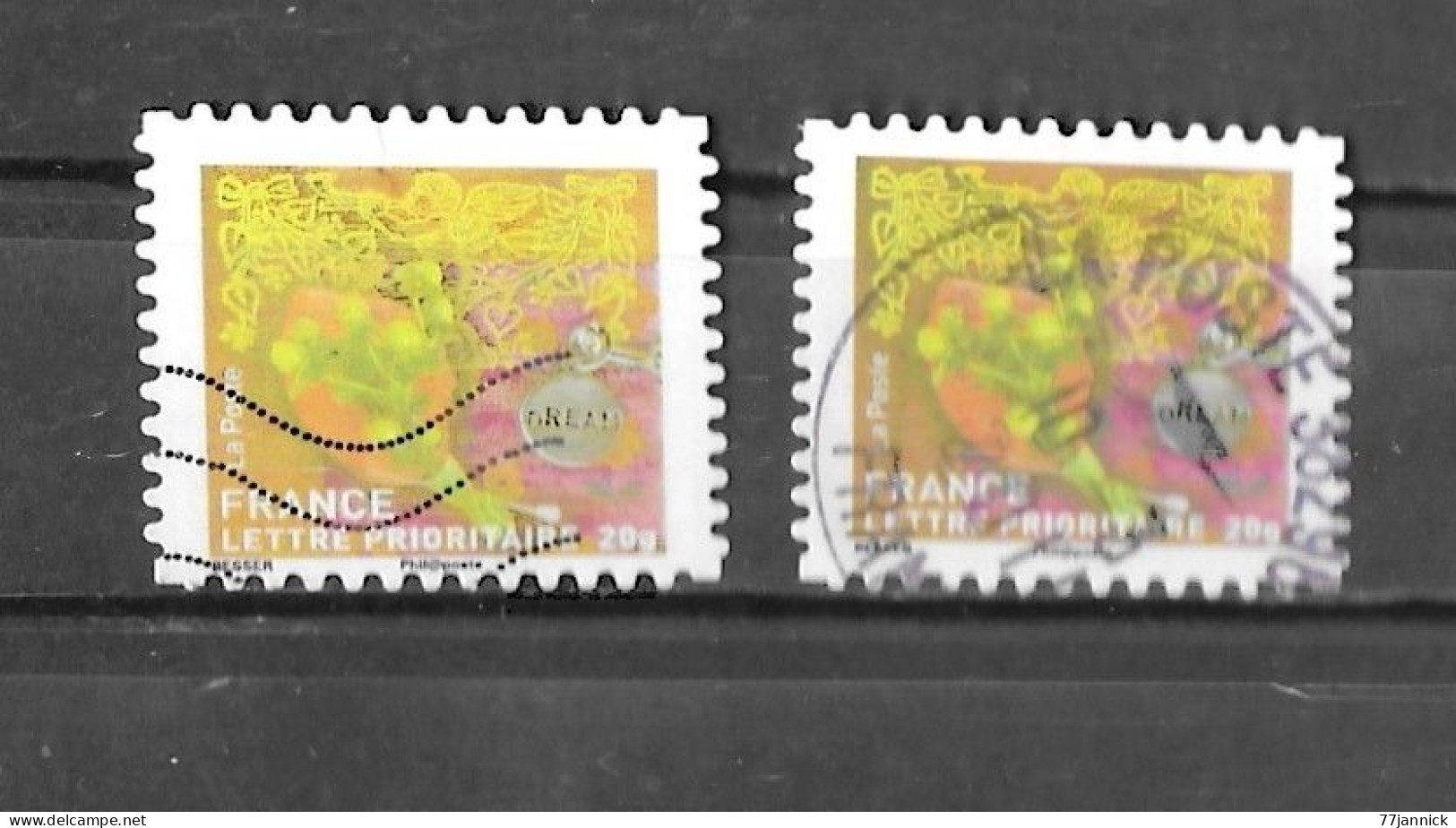 VARIETEE DE COULEUR AUTOADHESIF N° 502  OBLITERE - Used Stamps