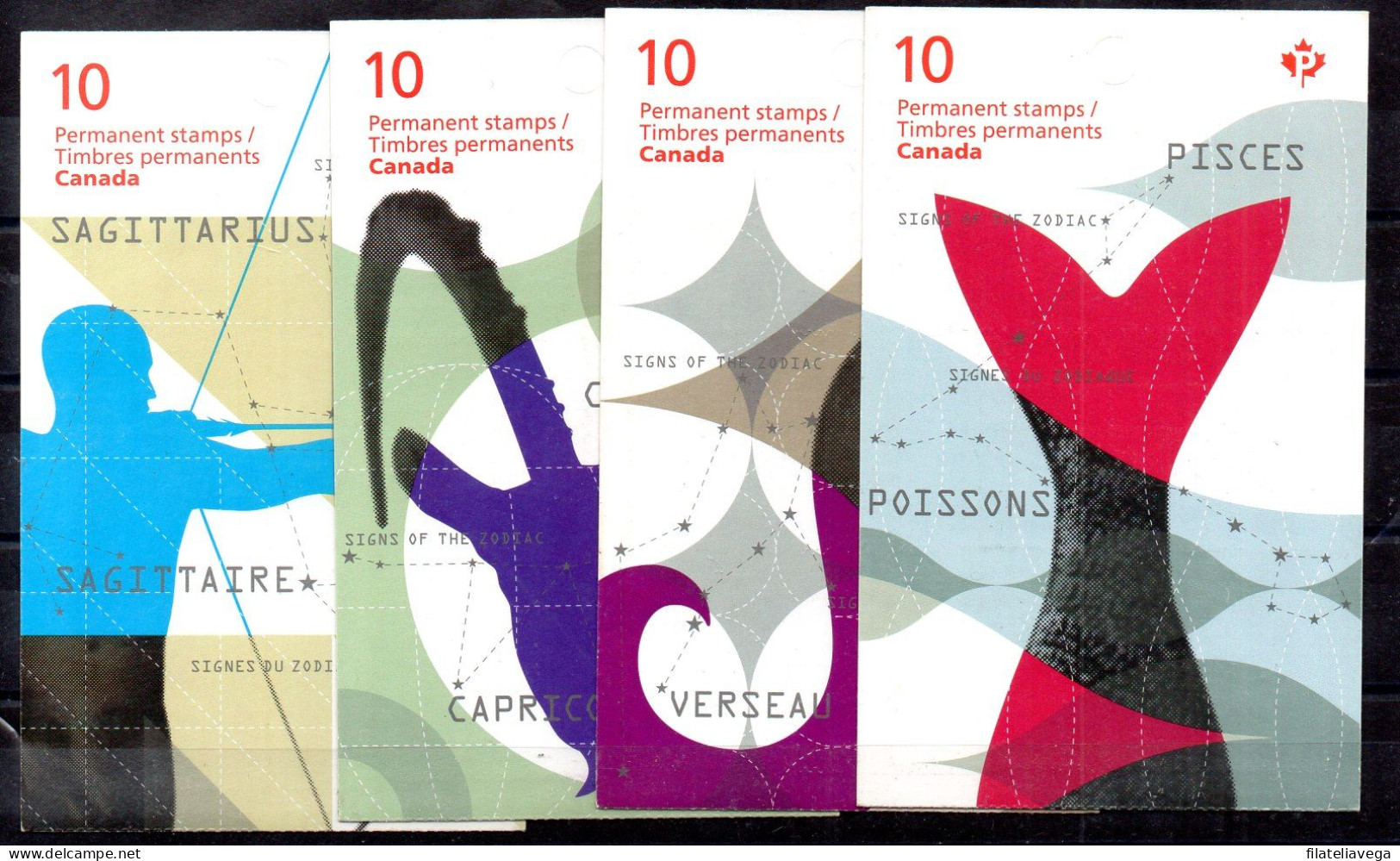 Canadá Carnés N ºYvert 2817/20 ** - Libretti Completi