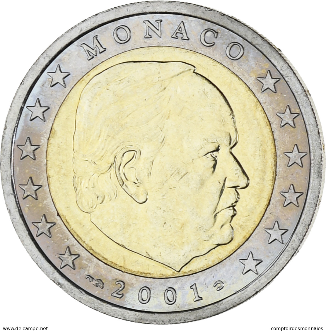 Monaco, Rainier III, 2 Euro, 2001, Paris, SPL, Bimétallique, Gadoury:MC179 - Monaco