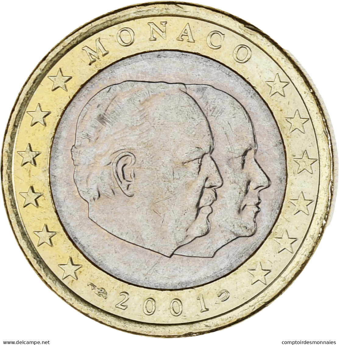 Monaco, Rainier III, Euro, 2001, Paris, SPL, Bimétallique, KM:173 - Monaco