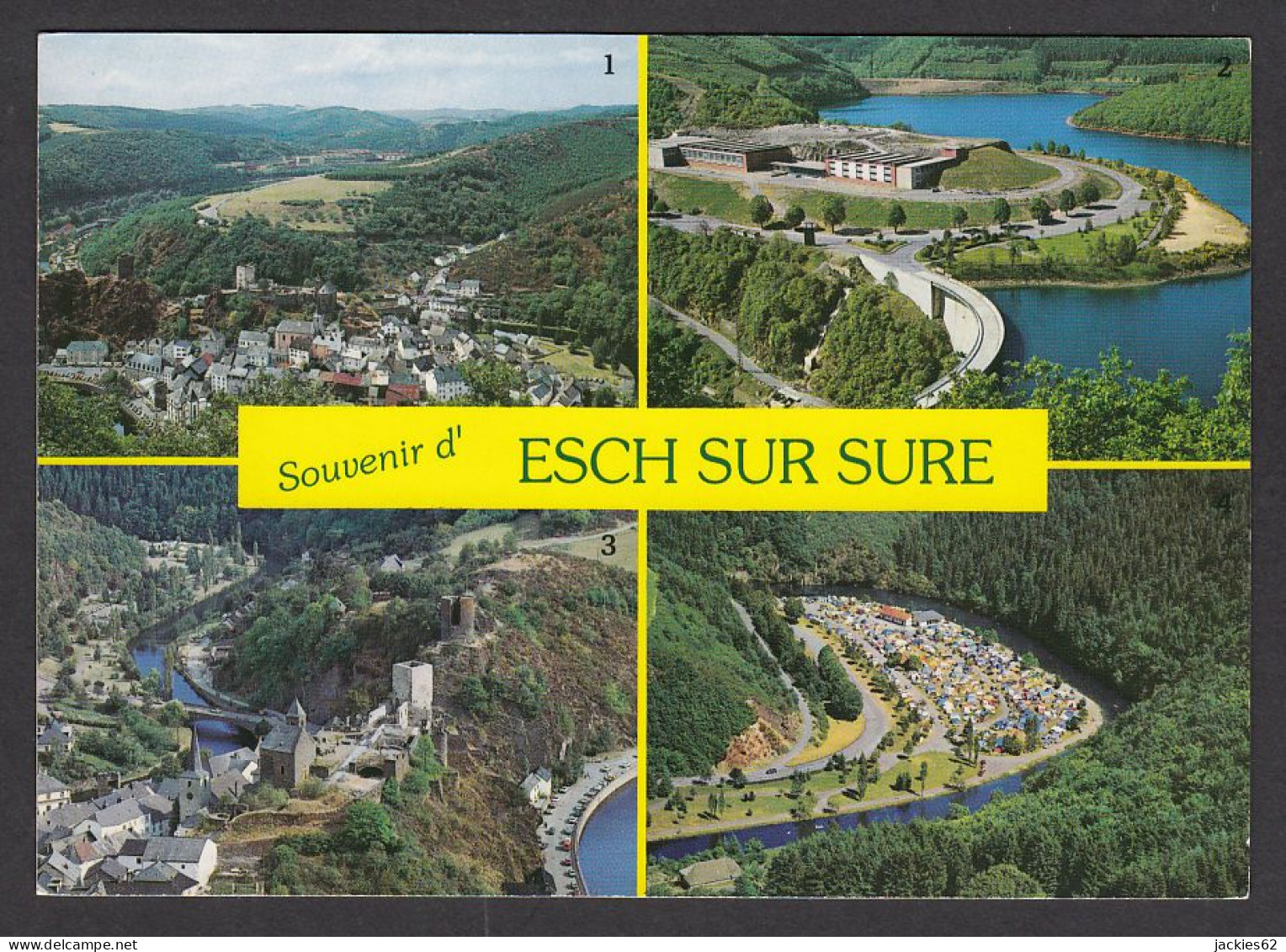 111398/ ESCH-SUR-SURE, Vue Générale, Barrage Et Lac, Château, Camping  - Esch-Sauer