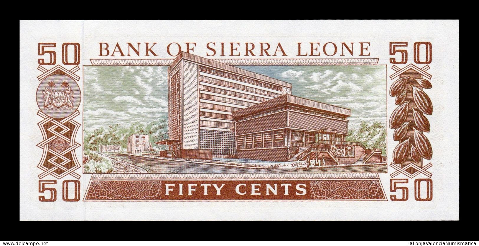 Sierra Leona 50 Cents 1984 Pick 4e Sc Unc - Sierra Leona