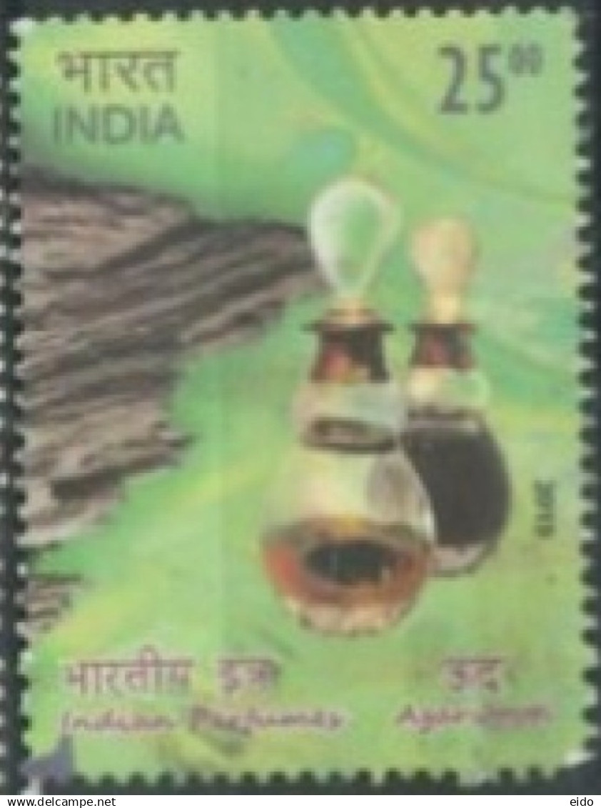 INDIA  - 2019,  INDIAN PERFUMES STAMP, USED. - Used Stamps