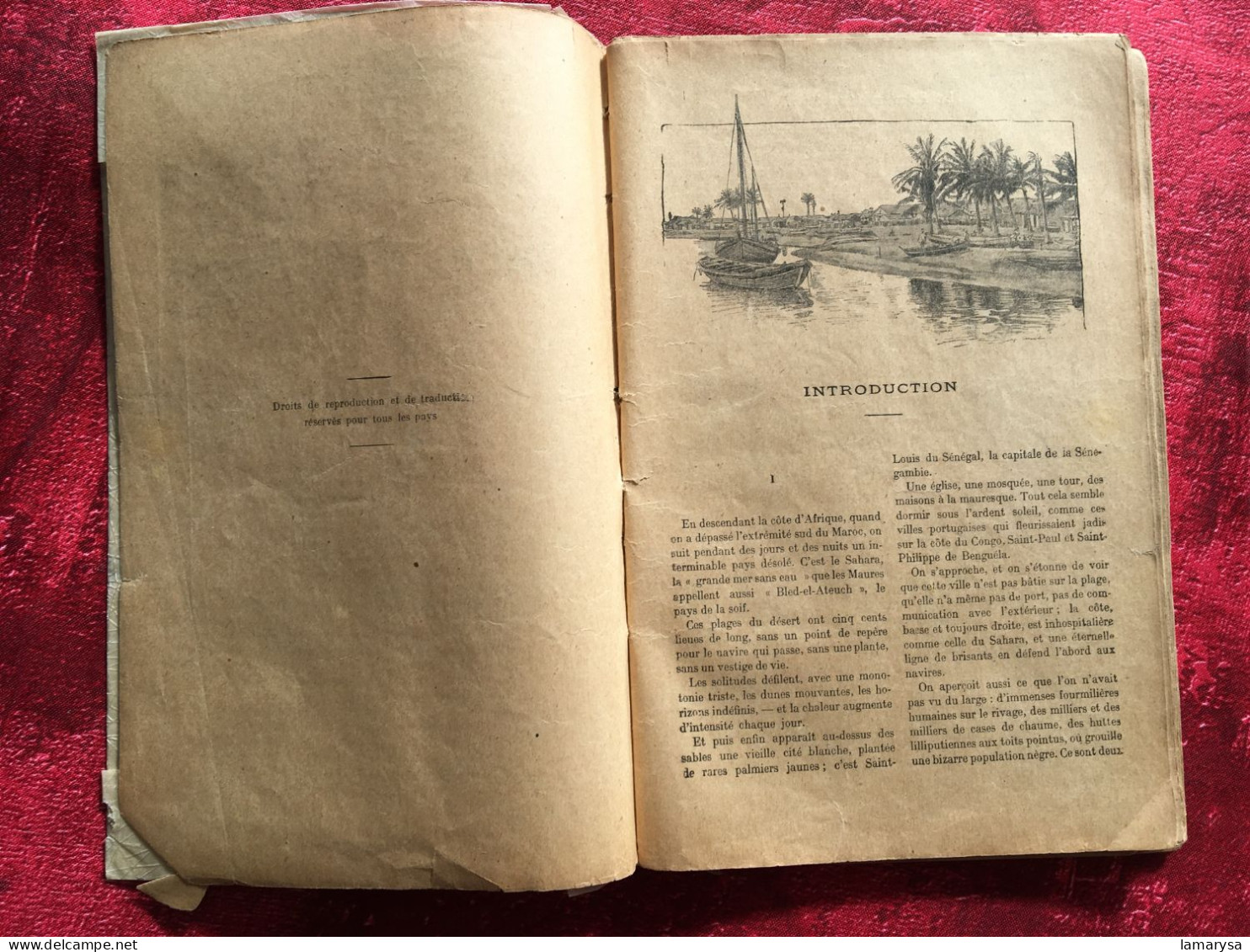 Le Roman D'un Spahi :Pierre Loti Livre Français Romans Aventures-illustrations Loti & M. Mahu,Calmann-Lévy, 1910 Paris, - Aventura